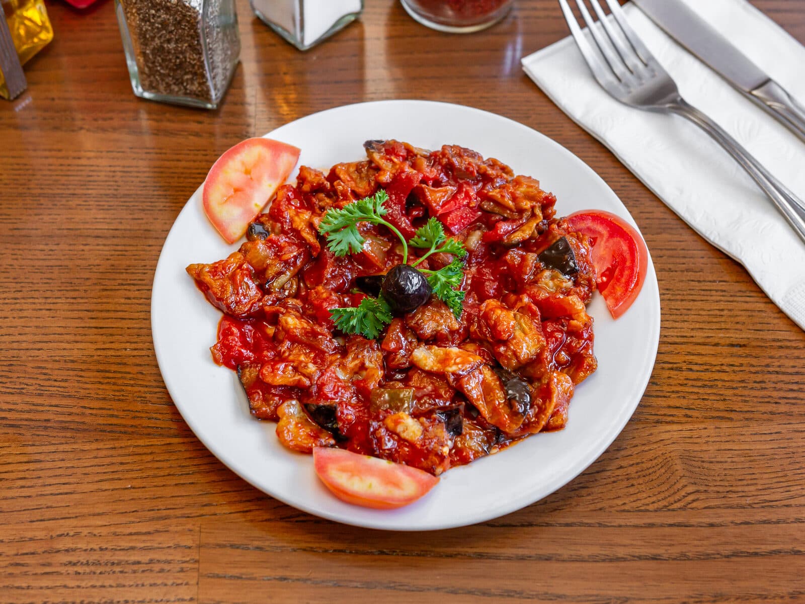 Eggplant with Sauce