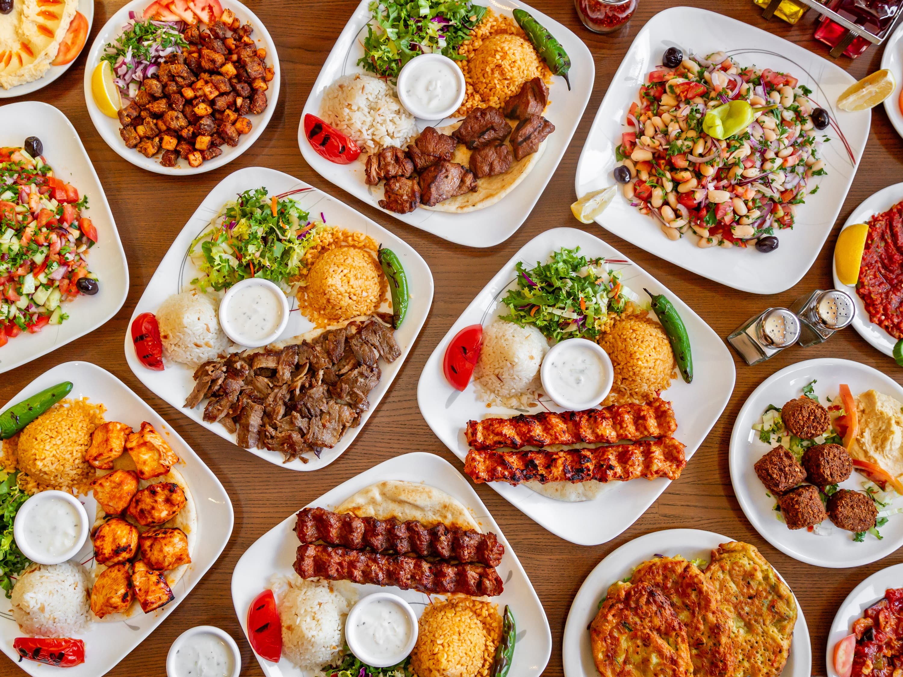 Turkish kebabs and Mediterranean dishes